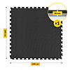 Мат-пазл (ласточкин хвіст) 4FIZJO Mat Puzzle EVA 100 x 100 x 2 cм Black/Grey (P-5907739316226), фото 10