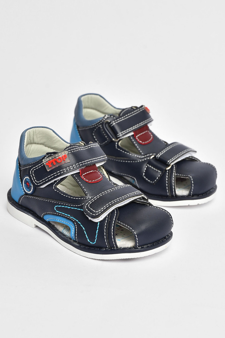 Сандалі дитячі для хлопчика темно-синього кольору 203154T Безкоштовна доставка, фото 1