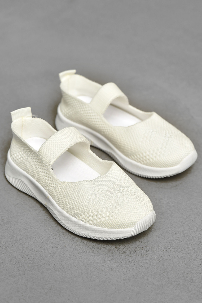 Мокасини дитячі білого кольору текстиль 203114T Безкоштовна доставка, фото 1