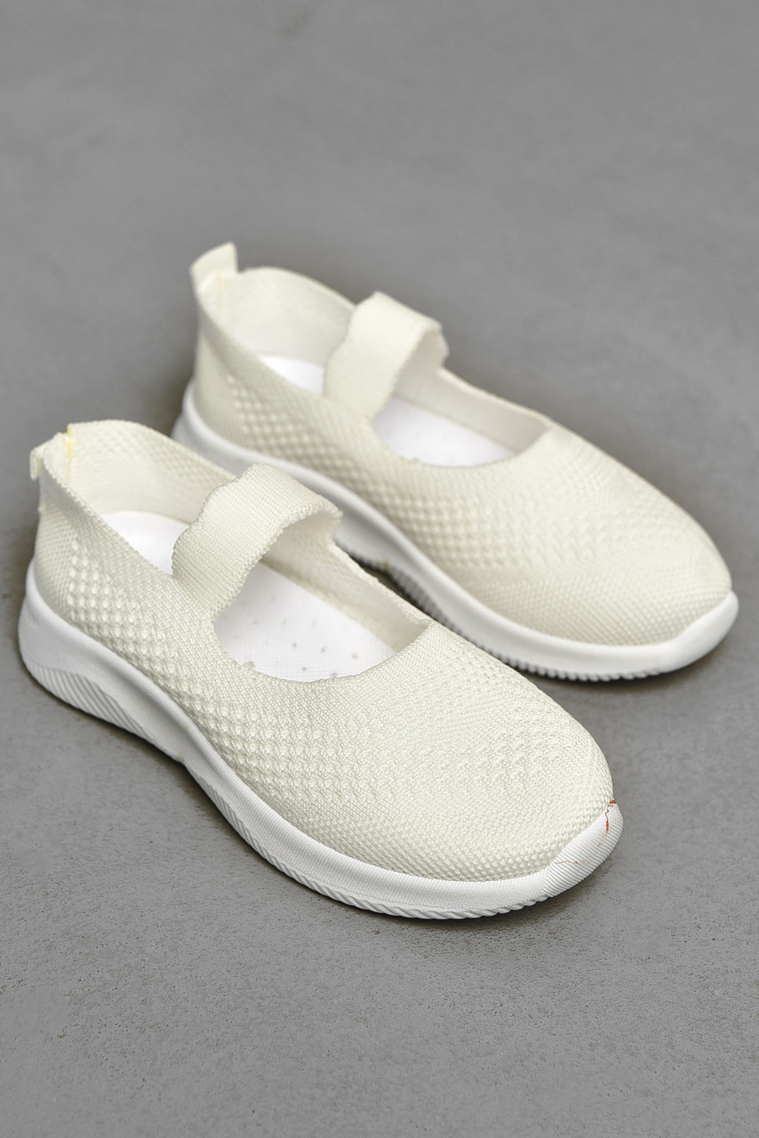 Мокасини дитячі білого кольору текстиль 203116T Безкоштовна доставка, фото 1