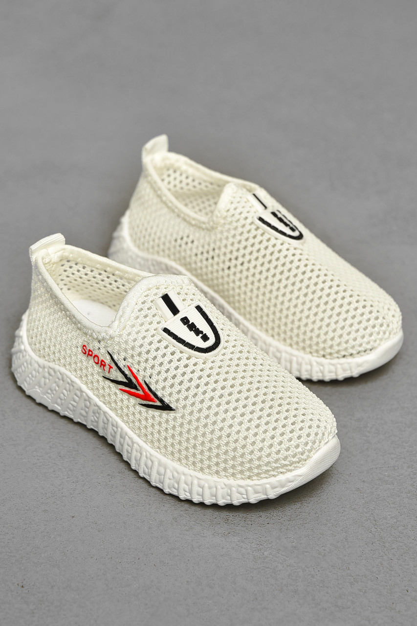 Мокасини дитячі білого кольору текстиль 203162T Безкоштовна доставка, фото 1