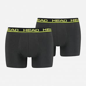Набір боксерів Head BASIC BOXER у графітному кольорі, 2 шт.
