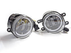 Протитуманітні світлодіодні фари HP-GZD-206-09 з ДХО "Ангельські очі" (5 лінз, штатне місце) для