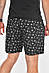 Шорти чоловічі чорного кольору з принтом 200581M, фото 3