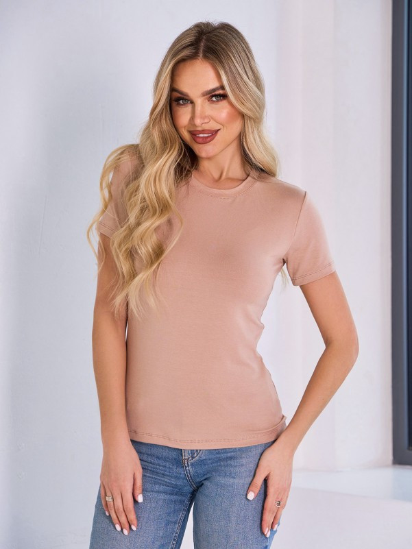 Футболки ISSA PLUS 13421 S бежевий