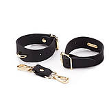 Поножі силіконові чорні Rоomfun із золотистими пряжками kitty.in.ua, фото 2