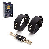 Поножі силіконові чорні Rоomfun із золотистими пряжками kitty.in.ua, фото 6