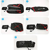 Складаний портативний рюкзак з чохлом водовідштовхувальний матеріал Vanaheimr чорний (GS-185641), фото 2