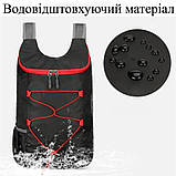 Складаний портативний рюкзак з чохлом водовідштовхувальний матеріал Vanaheimr чорний (GS-185641), фото 3