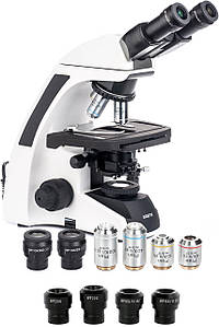 Sigeta Biogenic 40x-2000x Led Bino Infinity | Лабораторний біологічний мікроскоп для проведення професійних досліджень