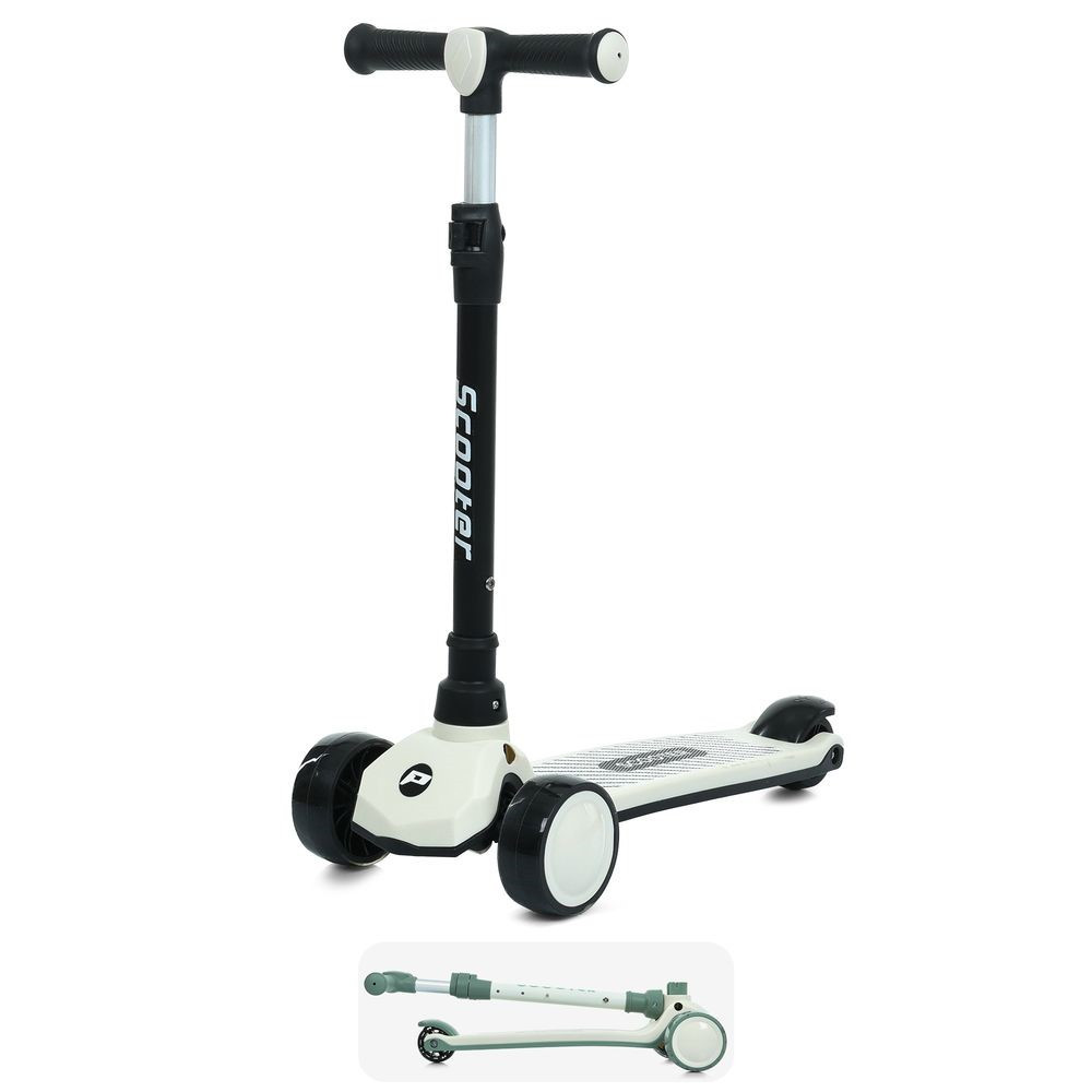 Самокат триколісний Prof1 чорний JR3-124-B, фото 1