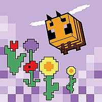 Картина за номерами SANTI Майнкрафт Весела бджілка 25х25см