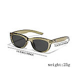 Жіночі сонцезахисні окуляри-лисички, оливкового кольору, фото 4