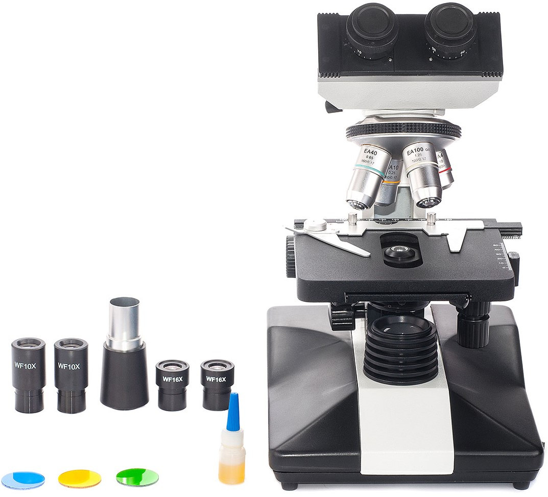 Sigeta MB-303 40x-1600x Led Trino | Лабораторний мікроскоп для гістологічних, бактеріологічних і цитологічних досліджень