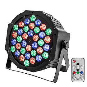 Повноцінний прожектор на світлодіодах SHINE PAR 36*3W REMOTE