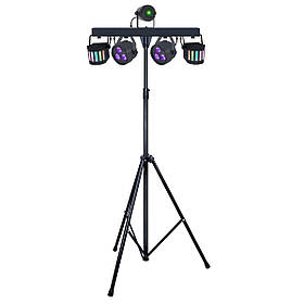 Мобільний комплект динамічних шоу світлоприладів прожекторів SET PAR+DERBY+LASER