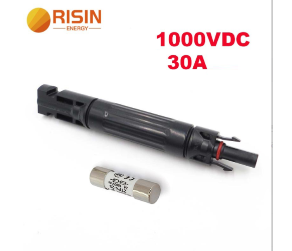 Конектор RISIN MC4 під вбудований плавкий запобіжник 30А,1000 В у комплекті для монтажу сонячного кабелю