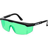 Нівелір лазерний самонівелюючий 5 зелених променів (точність ±3 мм/10 м) дальність 30 м з приладдям Yato YT-30440, фото 9