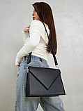 Жіноча сумка 93530 крос-боді чорна, фото 5