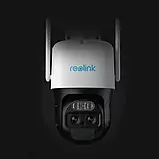 Бездротова PTZ IP-камера Reolink TrackMix Battery 2K подвійний об'єктив, автотрекінг, зум, акумулятор, фото 5