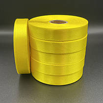 Стрічка атласна 1 см "Жовта"