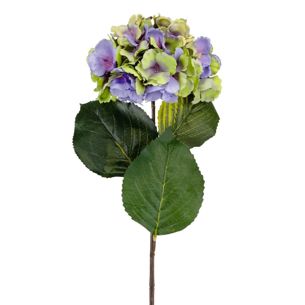 Квітка штучна "Гортензія лимонно-фіолетова" ELISEY, фото 1