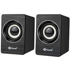 Акустика колонки для комп'ютера KISONLI A-707 2x3W Чорний 55725