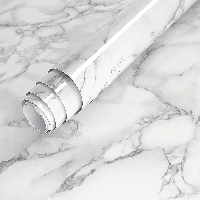 Самоклеюча плівка 5м х 60см, Білий мармур / Декоративна плівка на кухню / Самоклейка для меблів