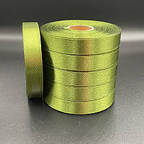 Стрічка атласна 1,2 см "Олива"