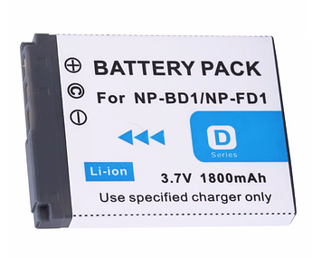 Батарея Sony NP-BD1 Tectra 1800 mAh (DSC-TX1 T77 T90 T75 T700)