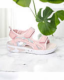 Дитячі босоніжки світяшки для дівчаток American Club Рожевий, фото 4