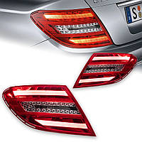 Світлодіодні задні ліхтарі для Mercedes-Benz W204 (2007—2014) C180 C200 C220 C300 з DRL, стоп-сигналом, поворотом та заднім ходом
