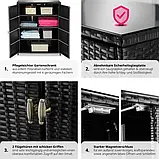 Садова шафа Monza з ротанга з алюмінієвим каркасом, фото 4