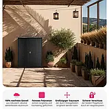 Садова шафа Monza з ротанга з алюмінієвим каркасом, фото 10