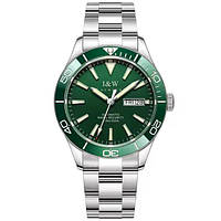 Чоловічий класичний наручний годинник Carnival Diver 10 Bar механіка (Сріблястий)