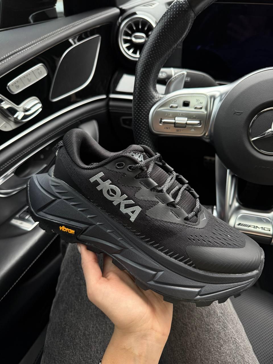 Кросівки Hoka Gore-Tex Black Взуття Хока чорні текстиль Гор Текс демісезон унісекс