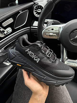Кросівки Hoka Gore-Tex Black Взуття Хока чорні текстиль Гор Текс демісезон унісекс, фото 1