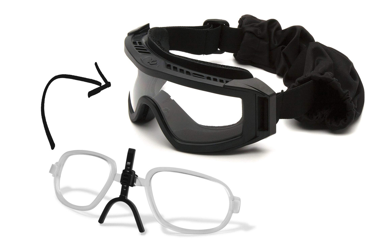 Окуляри захисні з ущільнювачем Venture Gear Tactical Loadout+RX (clear) Super Anti-Fog H2MAX, прозорі окуляри з діоптрійною