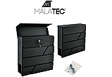 Поштова скринька, антрацитова Malatec 6238 оцинкована сталь, фото 3