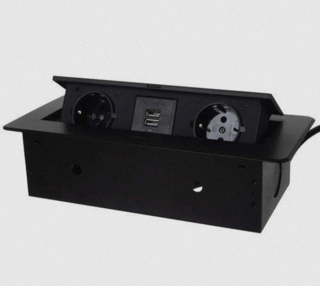 Вбудована розетка, висувна розетка Izoxis 21446 з USB портами