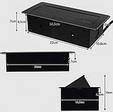 Вбудована розетка, висувна розетка Izoxis 21446 з USB портами, фото 7