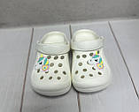 Дитячі сабо крокси Fogo 26-35 молочні, фото 2