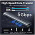 Адаптер Vention Thunderbolt 3 док-станція USB-C до HDMI USB3.0 RJ45 для MacBook samsung huawei, фото 6