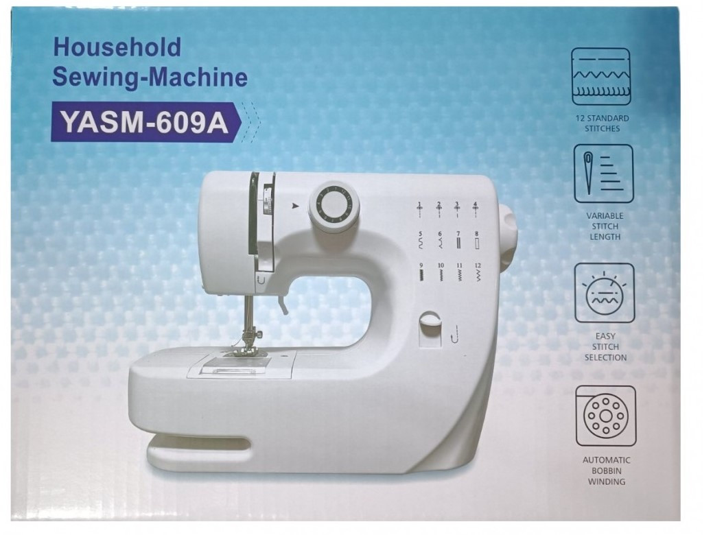 Швейна машинка YASM-609A компактна автоматична модель для домашнього використання YU227