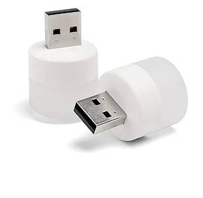 Лампочка USB Портативна мінілампа USB світлодіодна біла YU227, фото 1