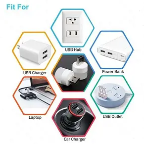 Лампочка USB Портативна мінілампа USB світлодіодна біла YU227, фото 5