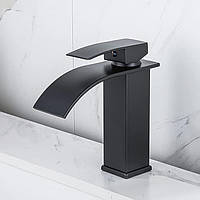 Змішувач для раковини Kisimixer Одноважільний матовий кран для умивальника 18 см