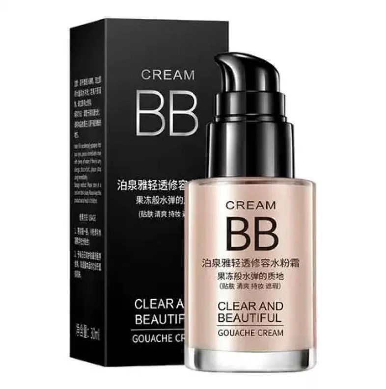 Тональний BB крем Bioaqua BB Clear and Beautiful Gouache Cream, тон натуральний, 30 мл YU227