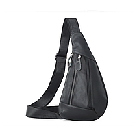 Чоловіча сумка на груди із натуральної шкіри, слінг, бананка Leather Collection (5069)