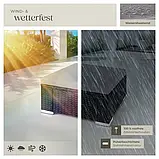 Пуф зі штучного ротанга Binonto, чорно-сірий, фото 3